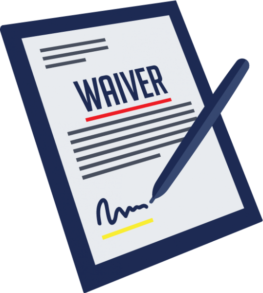 sign your waiver